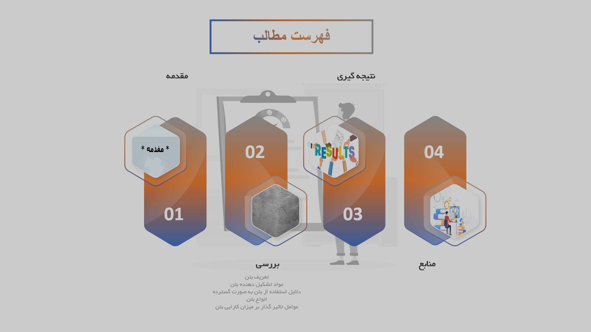 پاورپوینت در مورد بتن